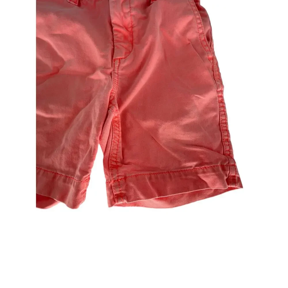 Gap Boys Neon Orange Coral Chino Shorts Youth Size 5